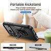 For iPhone 17 Pro Max Case Military Grade Ring Kickstand PC+TPU Phone Cover