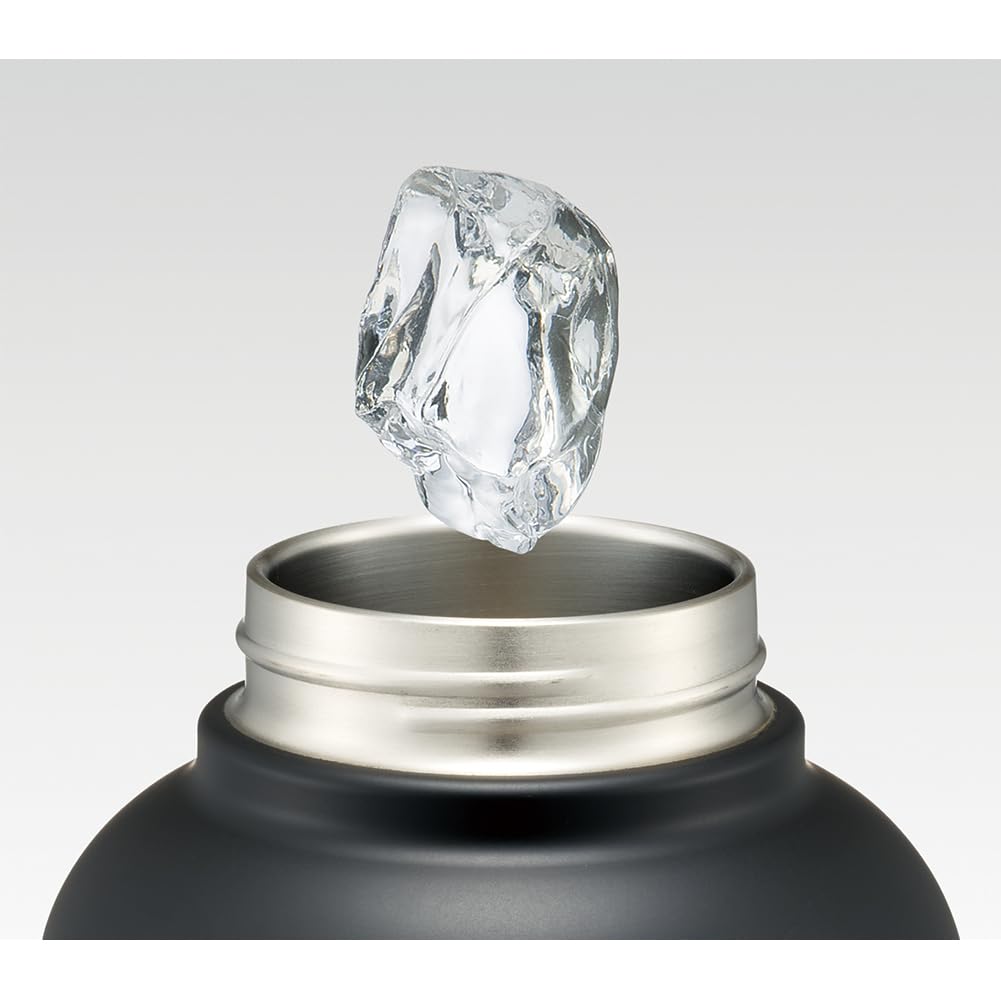 Skater Stainless Steel Water Bottle with 2L 2000ml Vacuum Black STD20H-A Handle, Capacity, One-Push Operation, Double-Layer Thermos,