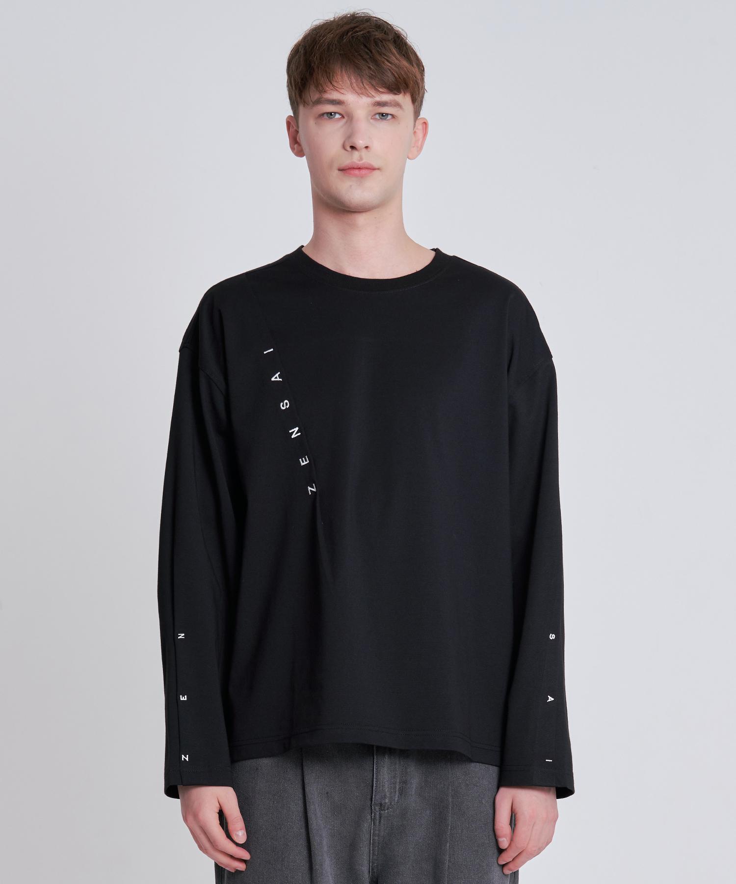 Zensai Tuck Back Slit T-Shirt Black S
