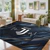 Juventus FC Design Crystal Velvet Rug Soft Decorative Mat for Bedroom Entrance