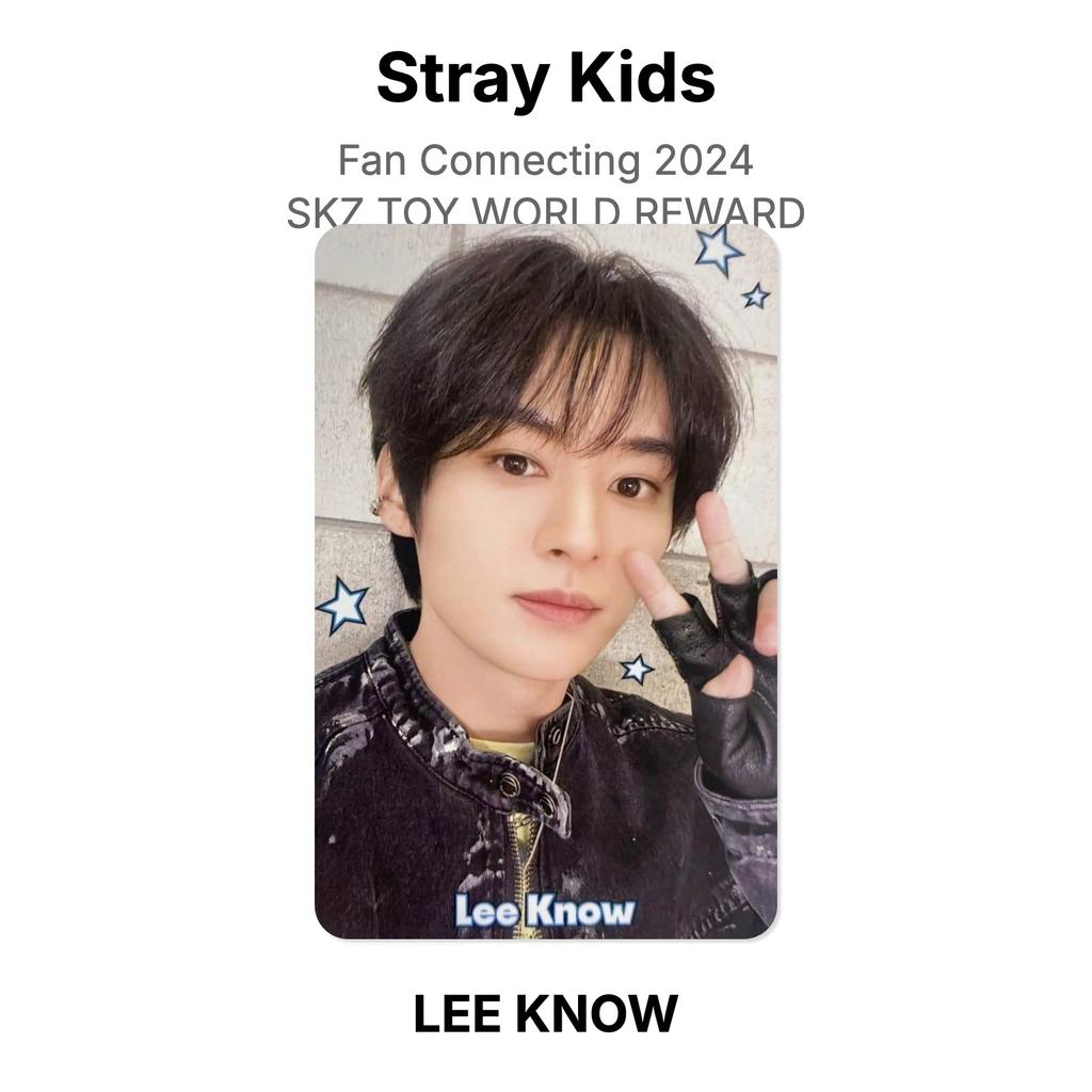 Stray Kids Fan-Verbindung 2024 SKZ TOY WORLD BELOHNUNG Offizielle Fotokarte