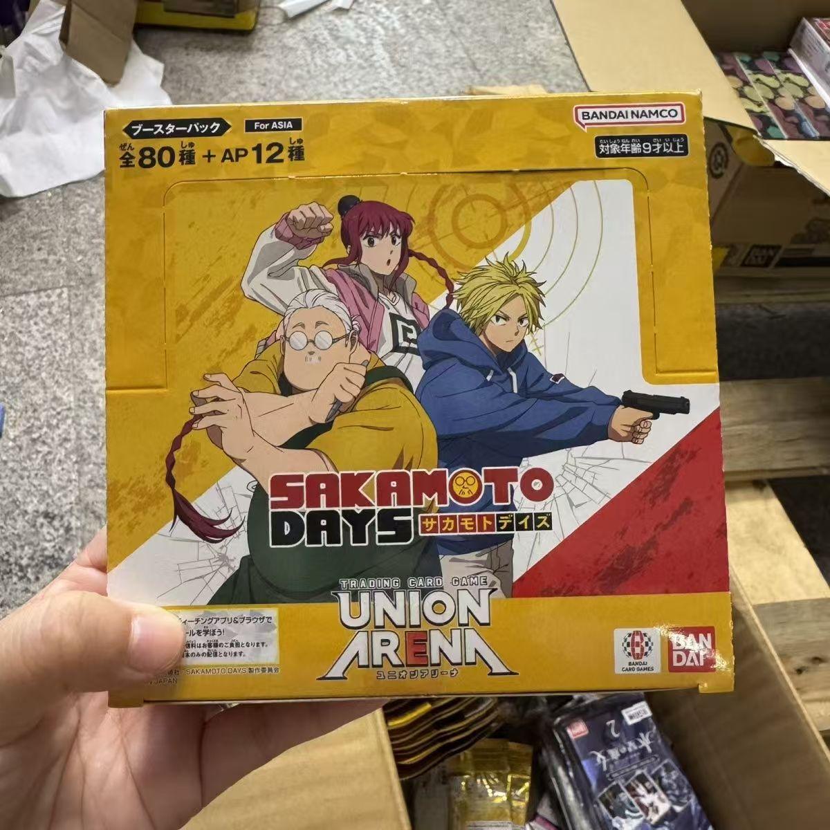 Union Arena Trading Card Game Booster Box Sakamoto Days UA43BT Japanese Anime Peripheral Collection Card Kids Toys Gifts