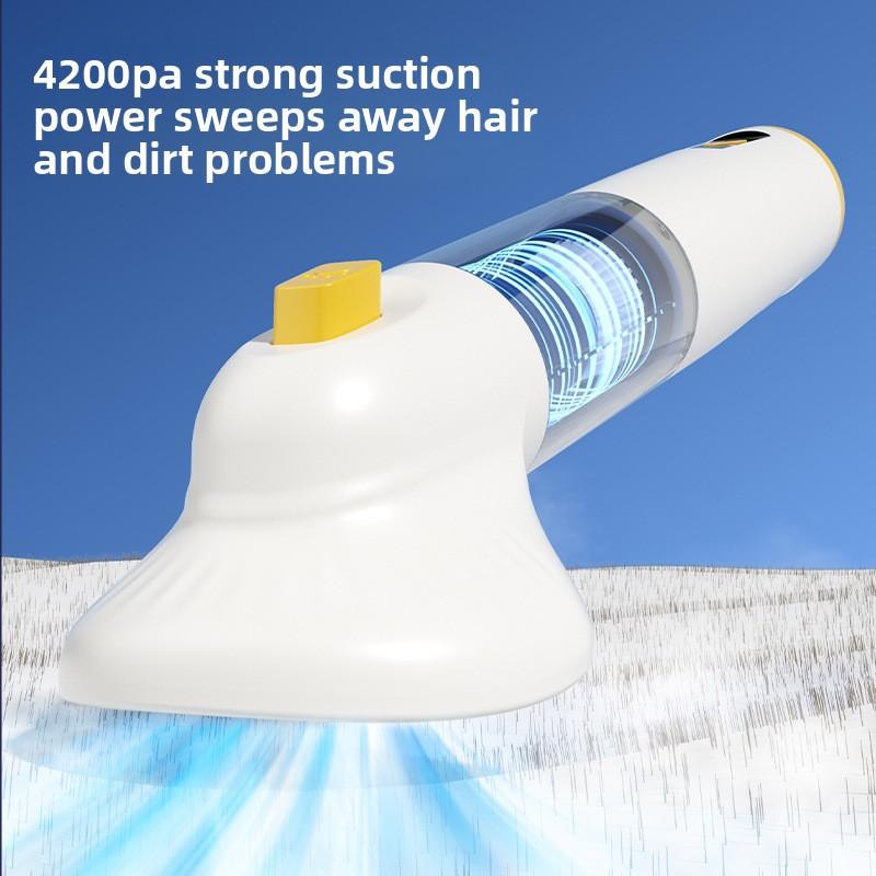 Wireless Pet Grooming Vacuum 3in1 Suction Comb Blow Low Noise 4200Pa HEPA Filter Rechargeable For Cats Dogs Home Car Use