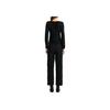 Karl Lagerfeld Casual Outing Party Light Luxury Half High Neck Letter Print Pullover Long Sleeve Sweater Women Sweater Black K27L2325