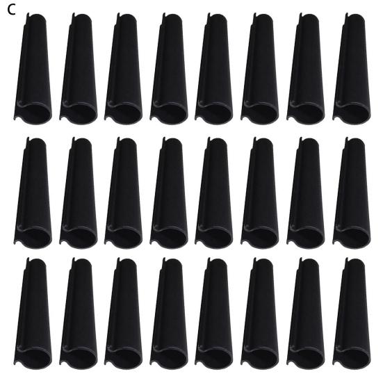 24 clips para cubierta de piscina, tamaño moderado, amplia aplicación, versátiles, a prueba de viento, acabado suave, protege la cubierta de la piscina, ABS, clips para cubierta de piscina de invierno
