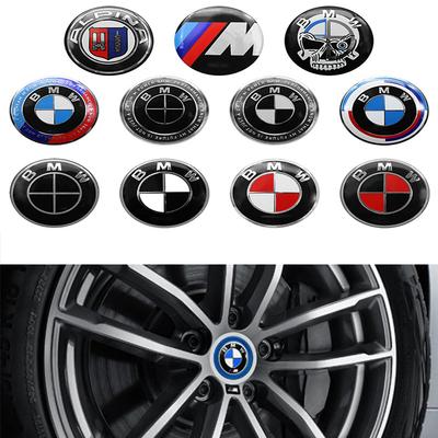 For X1 14pcs 56mm 60mm 65mm Car Wheel Center Hub Cap Sticker Badge For BMW M Emblem E46 E36 E34 F10 E90 F30 E60 F30 E53 E30 E92 E87