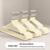 10 Thick Non-Slip Plastic-Dipped Clothes Hangers, Seamless Drying and Storage Rack