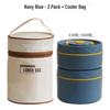 304 Stainless Steel Double-Layer Insulated Lunch Box with Lid for Office Workers & Students