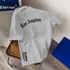 T-shirt Unisex Estiva 2025 con Stampa Lettere a Maniche Corte