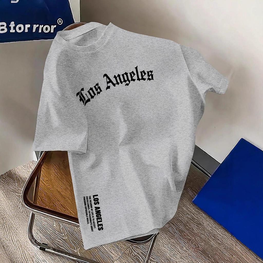 T-shirt Unisex Estiva 2025 con Stampa Lettere a Maniche Corte