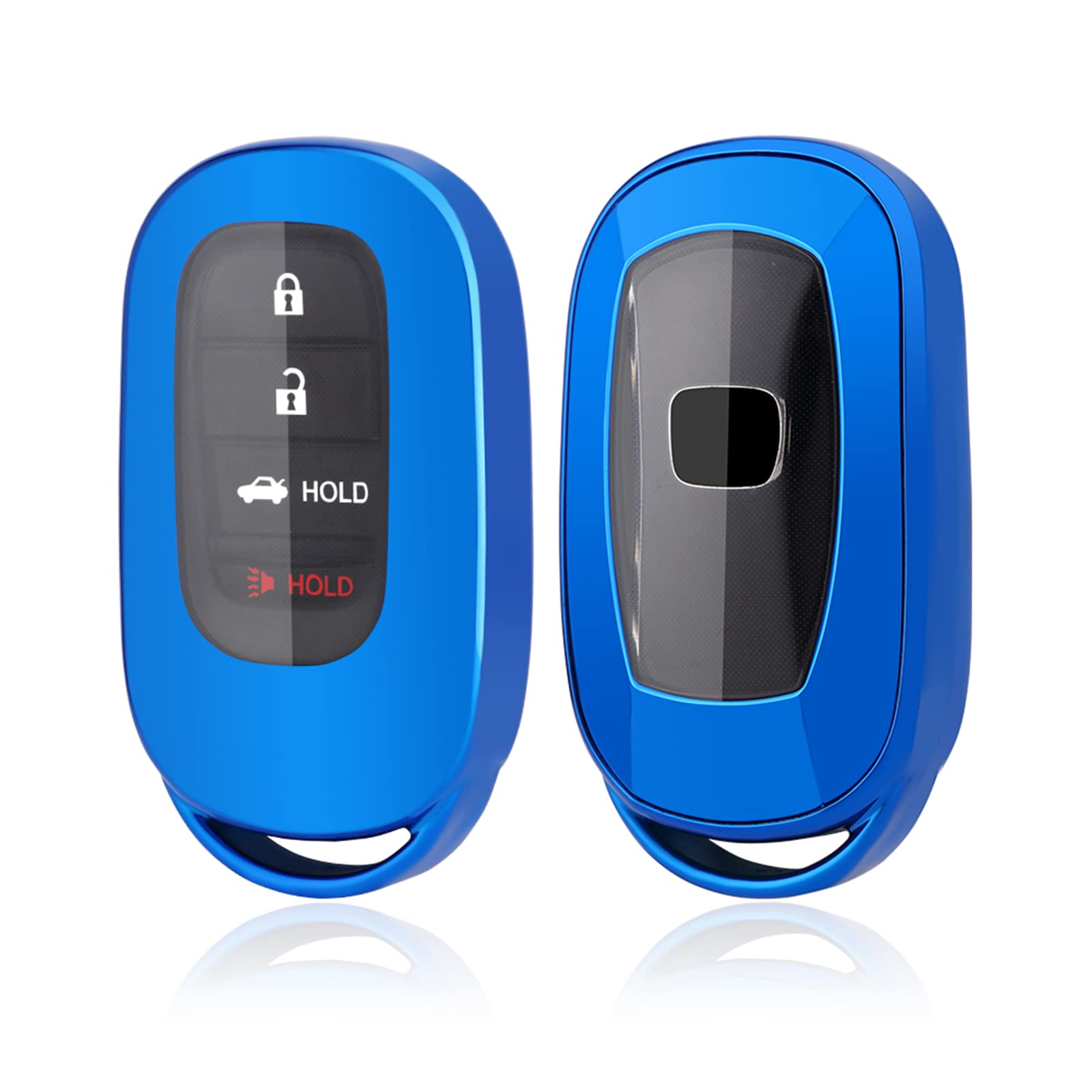 

[MORI SAWA] Чехол для смарт-ключа Honda Водонепроницаемый пылезащитный чехол из ТПУ Honda Civic Hatchback Vezel Мягкий чехол (синий)