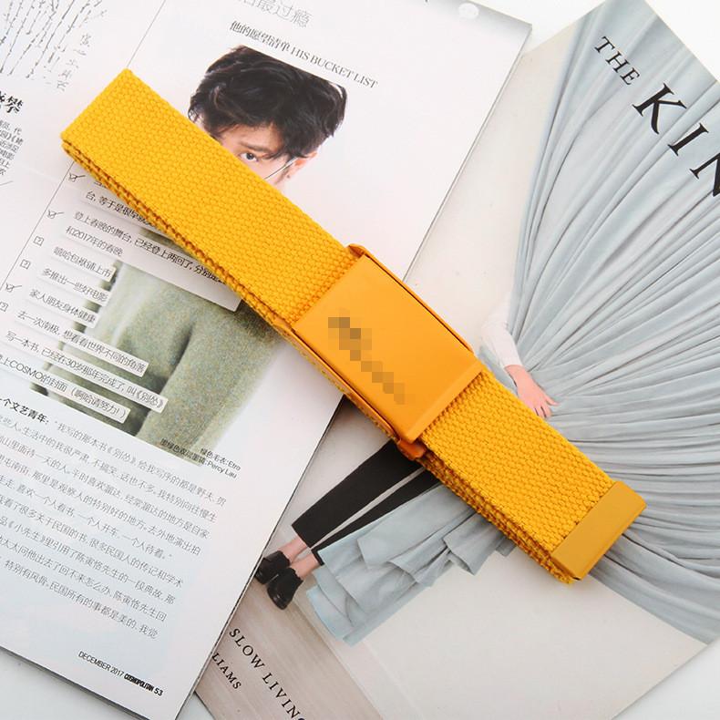 Canvas Belt For Men And Women With Alloy Buckle Fashion Casual Accessory For Students