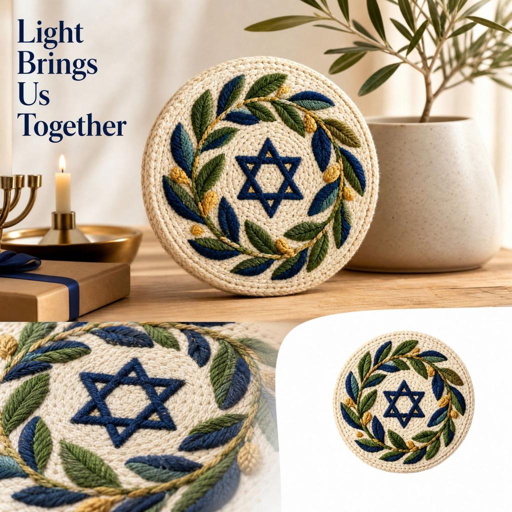 Lights Punch Needle Decorative Ornament Series