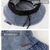 Summer hat women's spring and summer washed denim versatile bucket hat advanced sunshade sun hat new