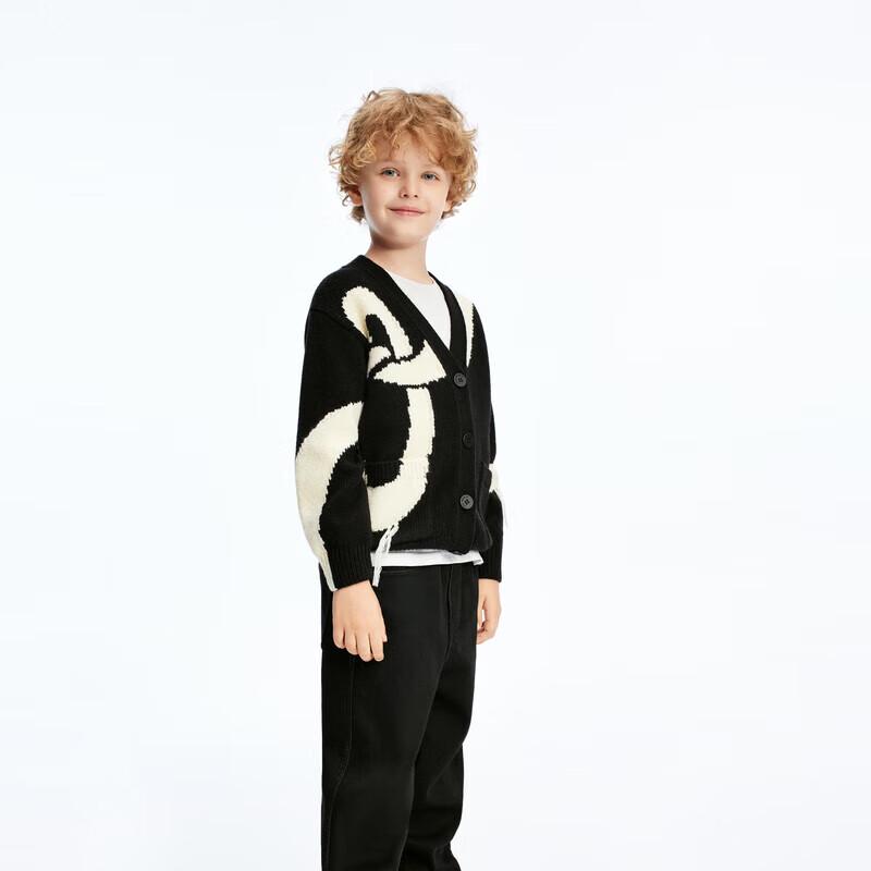 little MO&Co. Merino Wool Kids Winter Cardigan 130