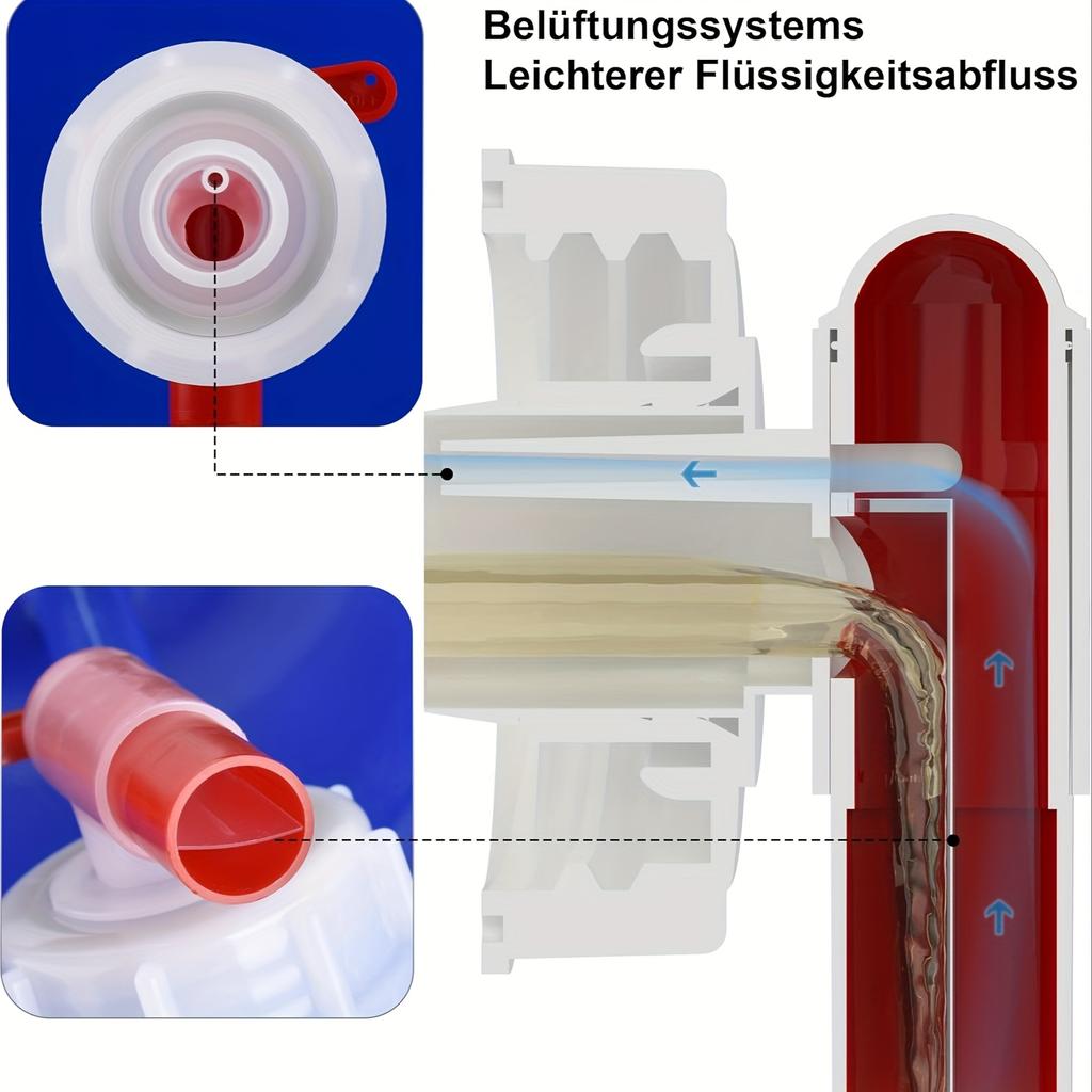 1 Pc Faucet DN61 61mm Horticultural Plant Nutrient Solution Faucet Red White Plastic Faucet Garden Outdoor Garden Faucet