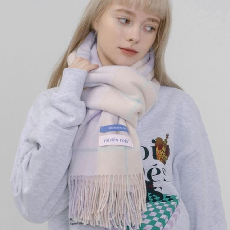 ROIDESROIS Premier Soft Tender Check Muffler (13 Colors)