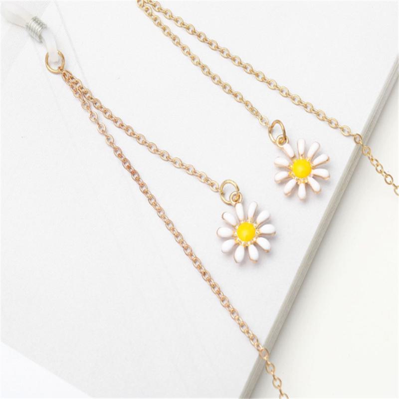 Anti-slip Popular S Eyewear Rope Gold Daisy Pendant Eyewear Chain
