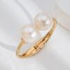 Ins Vintage Big Pearl Wide Cuff Bangles Men Hip Hop Punk Gold Silver Color Geometric Spring Bangles For Women Bracelet Jewelry