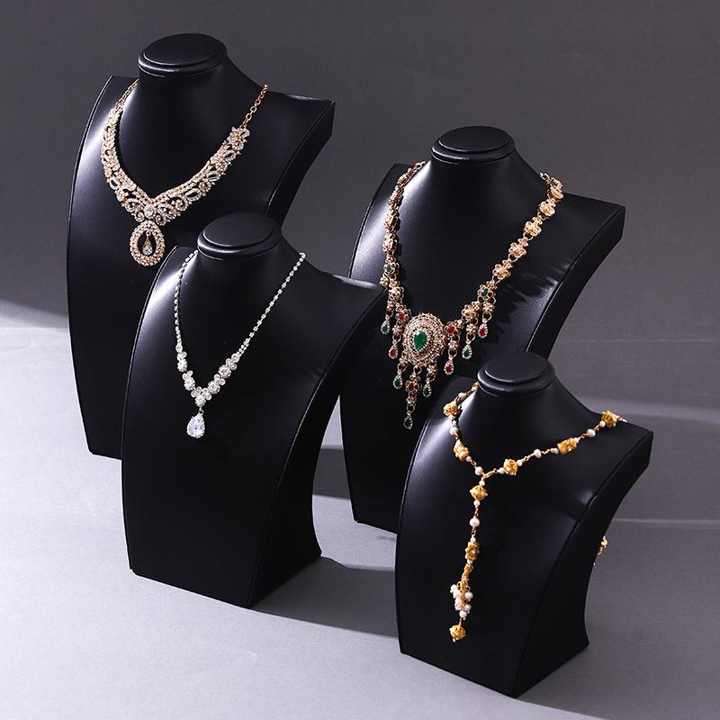 Necklace Jewelry Display Rack Counter Necklace Displays Stand Jeweler Jewellery Showcase Shelf Exquisite Live Pictures Props