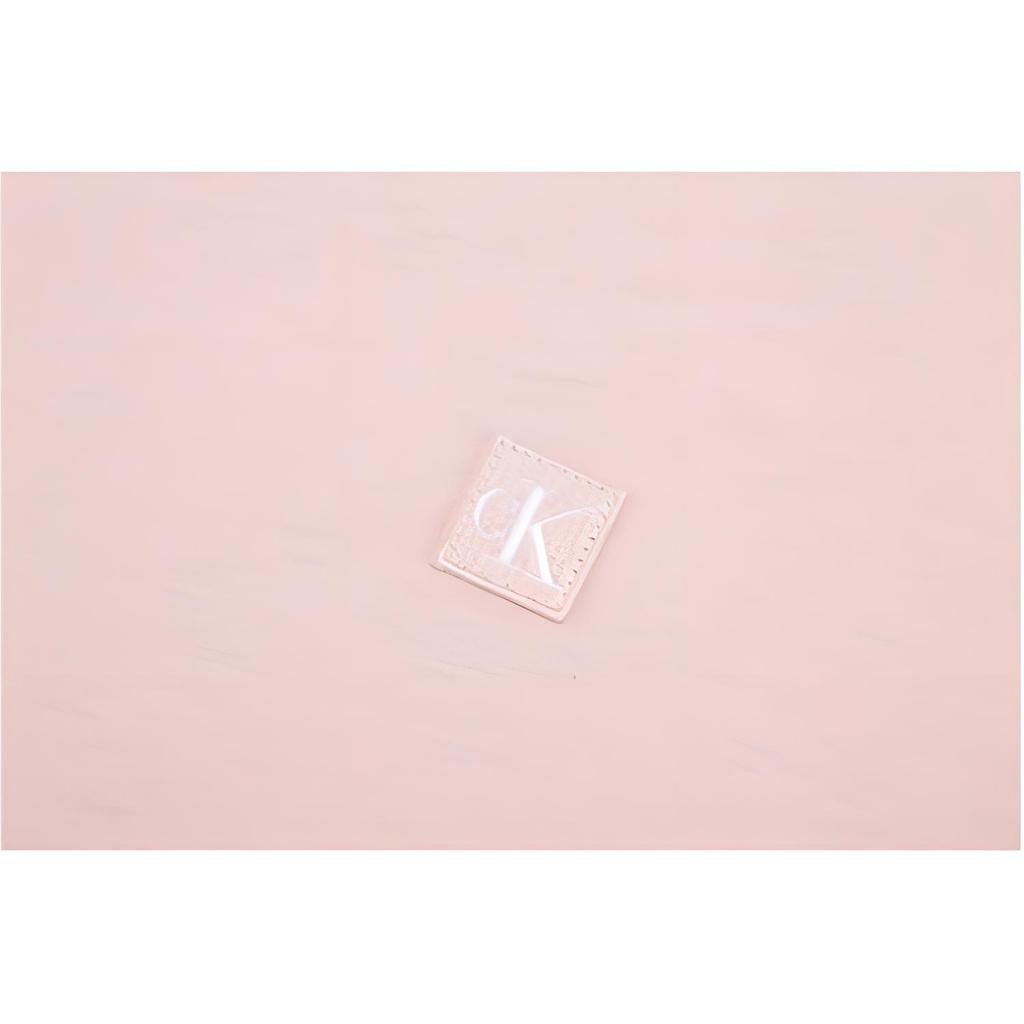 Calvin Klein Minimalist Embroidered Cotton Loose Short Sleeve T-Shirt Women Tops Shell-Pink J223466-TF6