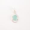 Aqua Chalcedony Gemstone 925 Sterling Silver Jewelry Handmade Designer Pendant PP-6-15