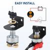 CNSPEED 12-48V DC 200A Battery Disconnect Switch with Side Post Mounting Bracket For Car Marine Boat RV Camper Cut Off Switch