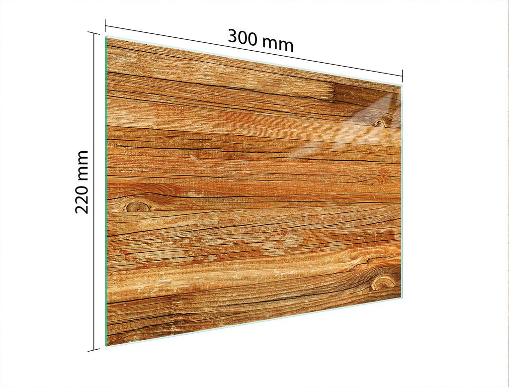 SZKLANA DESKA DO KROEJNIA 30x22 DREWNO