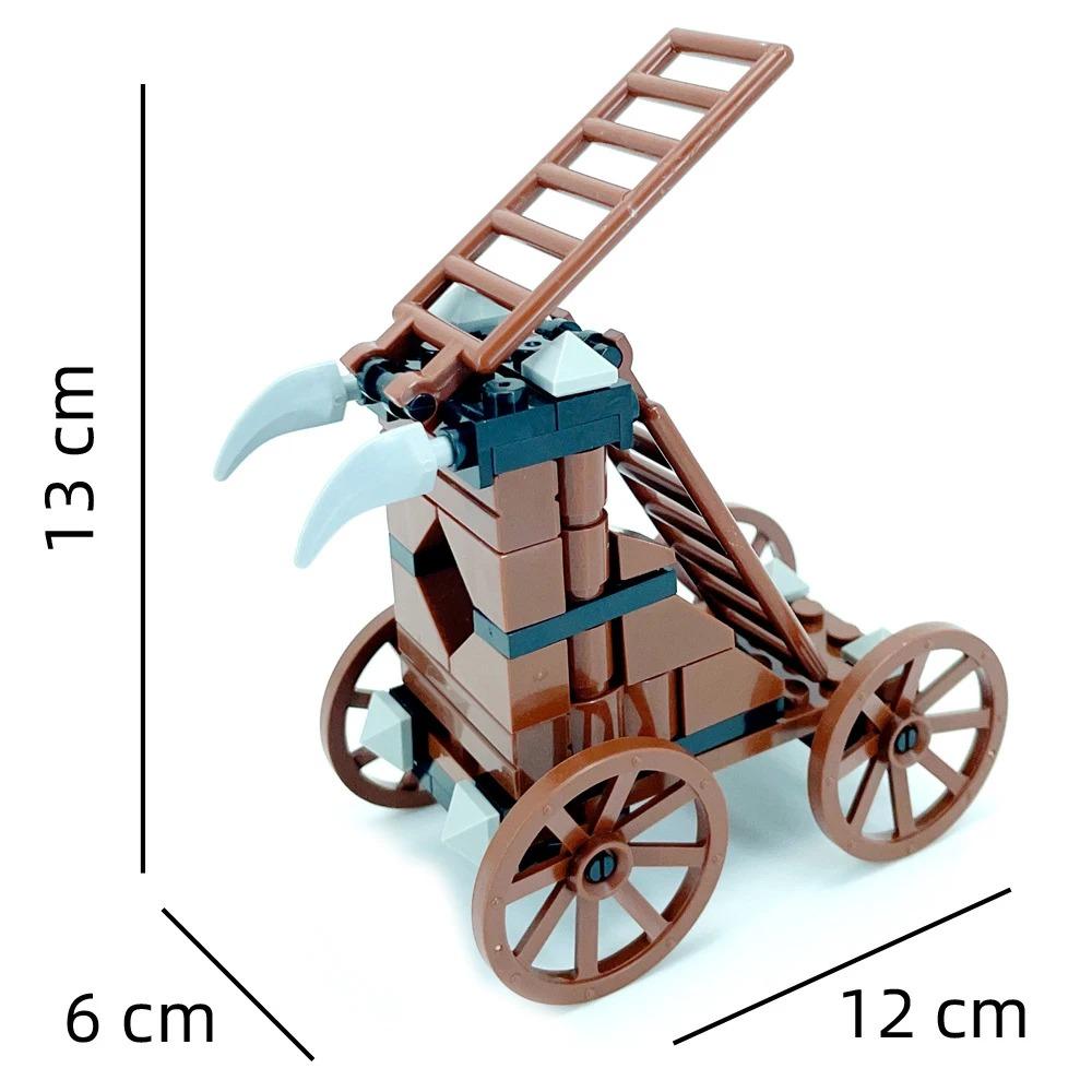 Medieval Scene Building Blocks Snow Sentry Siege Watchtower Siege Engines Ballista Moc Street View Assembled Brick toys