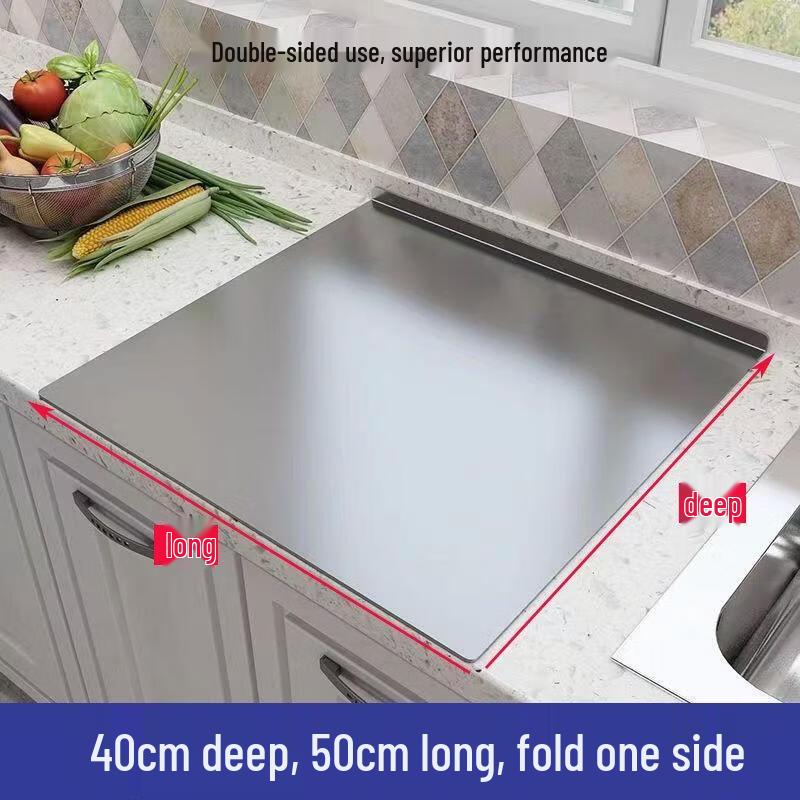 

Horned Pansy Stainless Steel Countertop Cutting Board