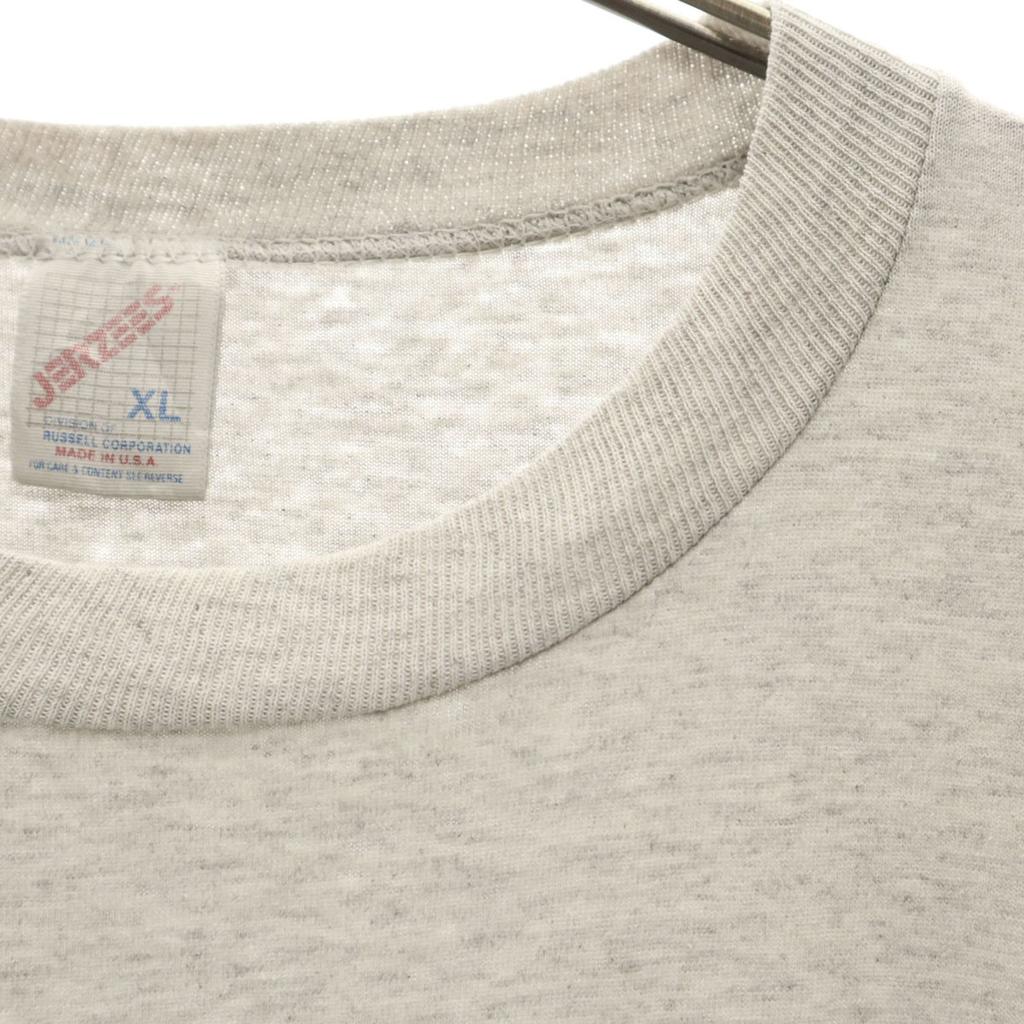 JERZEES 80s Made in USA Old Short sleeve T-shirt XL gray Men's Used