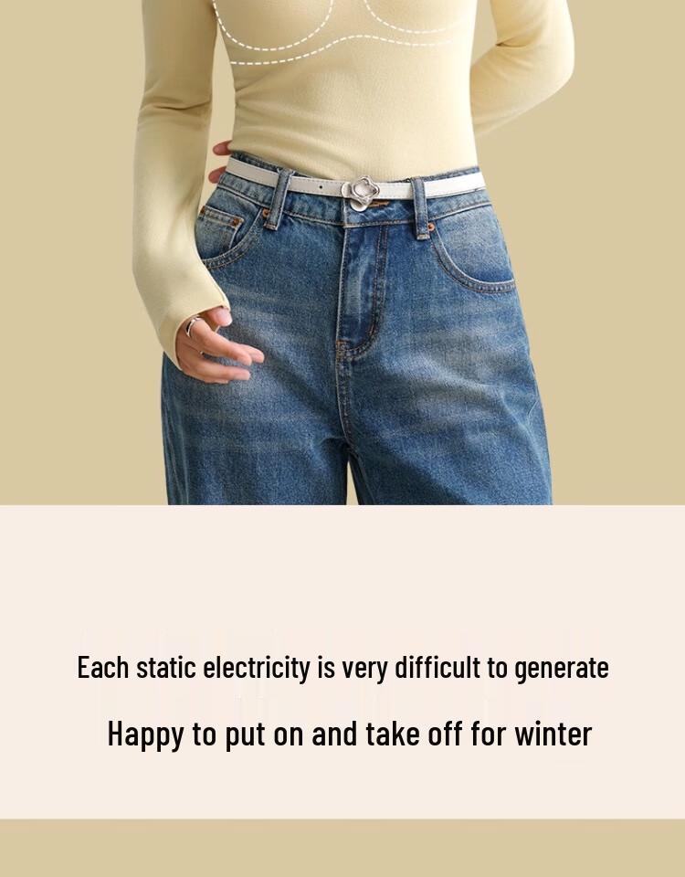 Mao Ren Women's Padded Thermal Long-Sleeve Base Layer Top