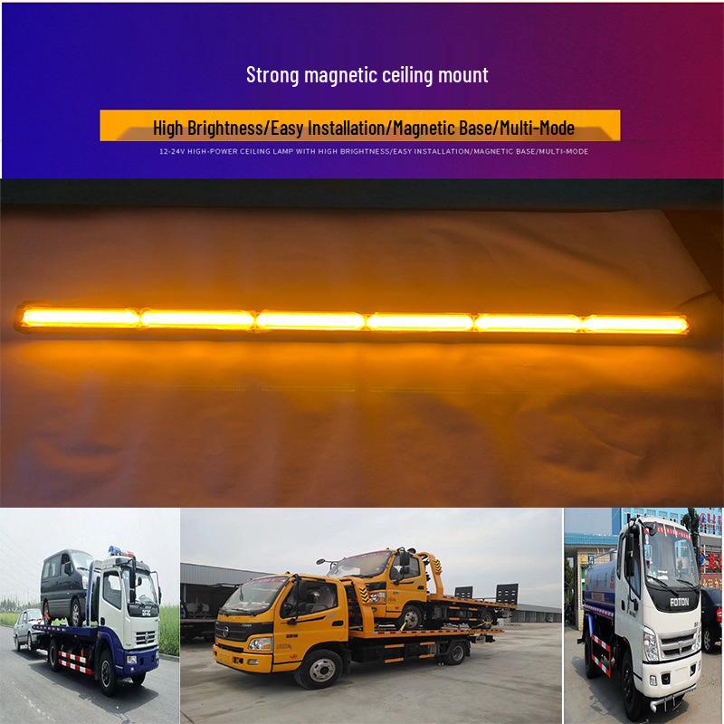 

Магнитный стробоскоп на крышу автомобиля: Желтый, Красный и Синий светодиод с зарядным кабелем длиной 3 метра. Double-row 6-section синий/красный