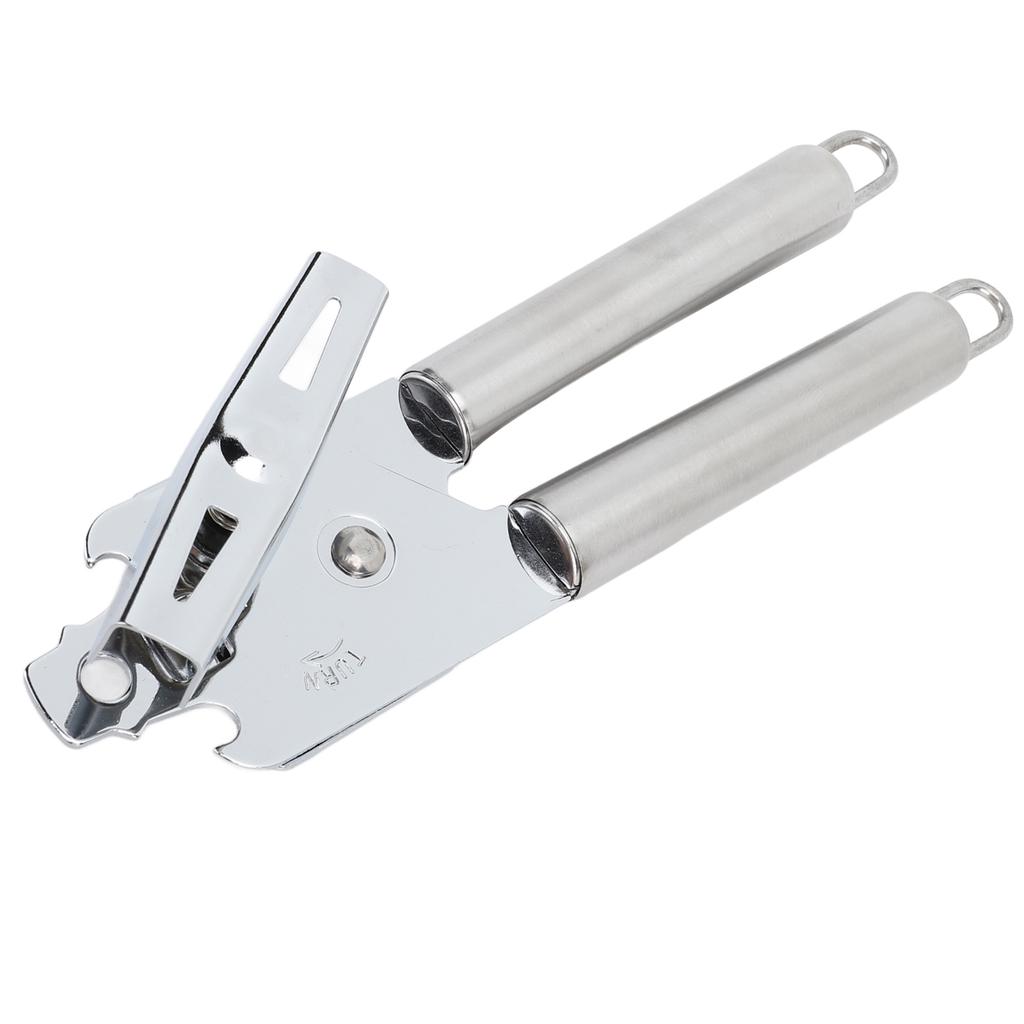 Manual Can Opener Handheld Stainless Steel Effortless Operation Multifunctional Can Bottle Opener for Home Kitchen