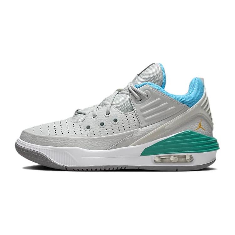 Детские баскетбольные кроссовки Jordan Max Aura 5 Серый Зеленый Подростковые DZ4352-070 35.5