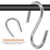 100 Pcs Silver Heavy Duty Metal S Hooks Iron Storage Hanging Small Home Wardrobe Bathroom Kitchen Reliable Hook Hat