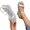Women Summer Wedge Heel Sandals Platform Sandals Strap Open Toe Chunky Bottom Casual Shoes