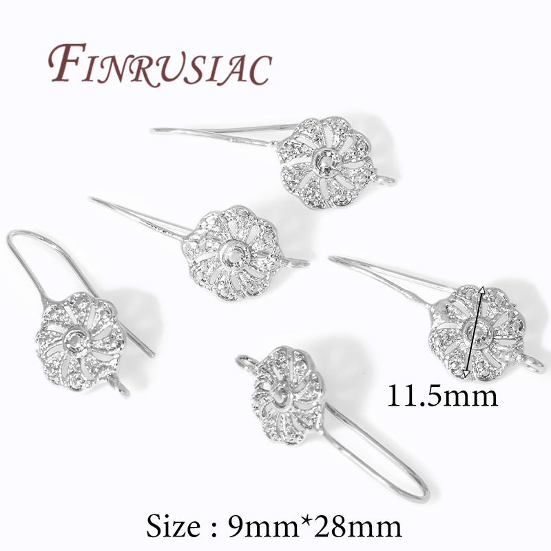 18K Gold Plated Earwires Earring Hooks Clasps For DIY Earrings Accessories Women Jewelry Making Supplies Ear Wire Findings