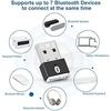 Dongle Bluetooth 5.3, Cle Bluetooth Pour PC Faible Latence Compatible Avec Windows 11-10-8.1, Supporte Casque, Souris, Manette, Clav