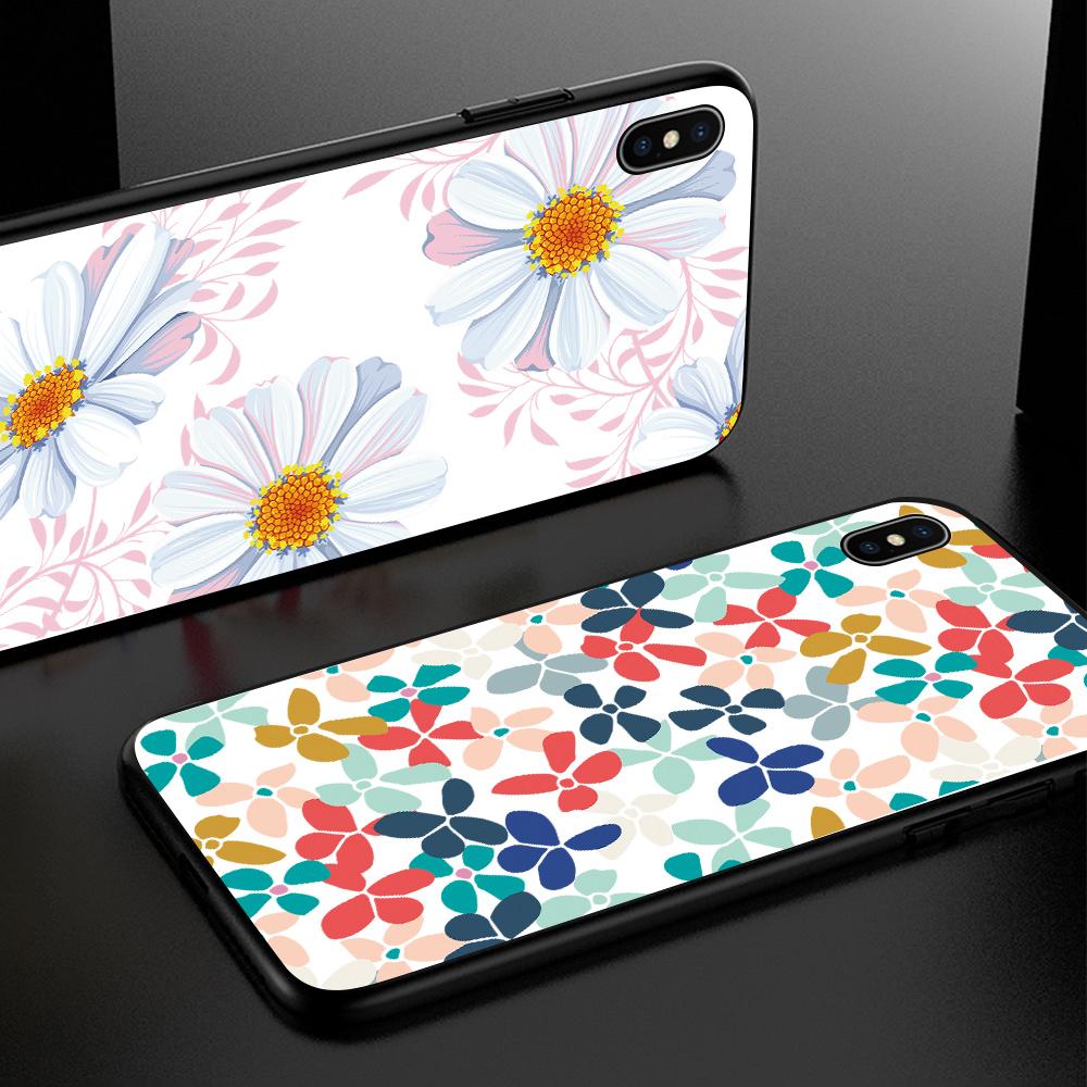 Modisches, elegantes Blumenblatt-Muster, weiche Silikon-TPU-Schutzhülle