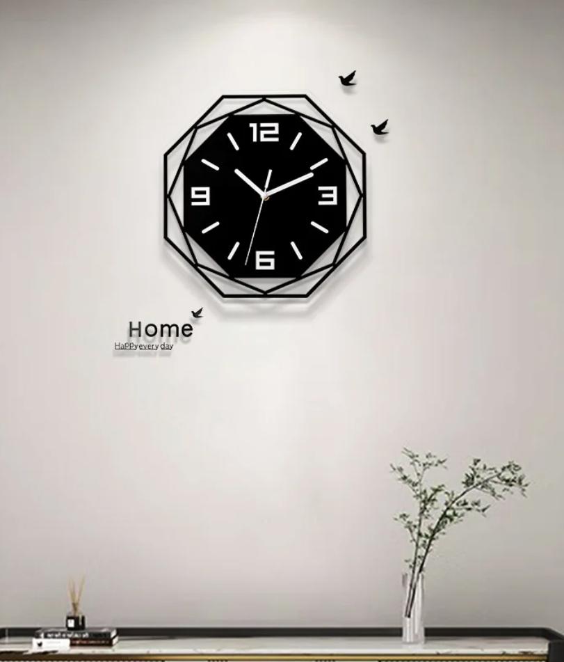 Modern Minimalist Decorative Wall Clock  Silent Acrylic Material  Minimalist Personality  Atmospheric Art Quartz Clock