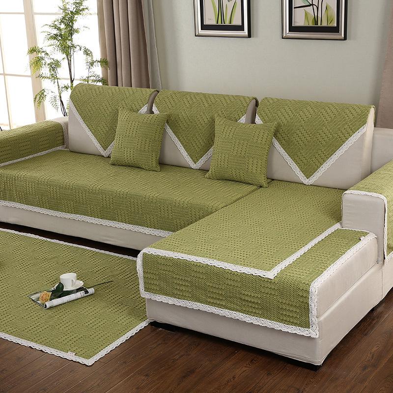 Cotton and Linen Sofa Cushion Thick Fabric Sofa Cushion Non-Slip Four Seasons Universal European Student Minimalist