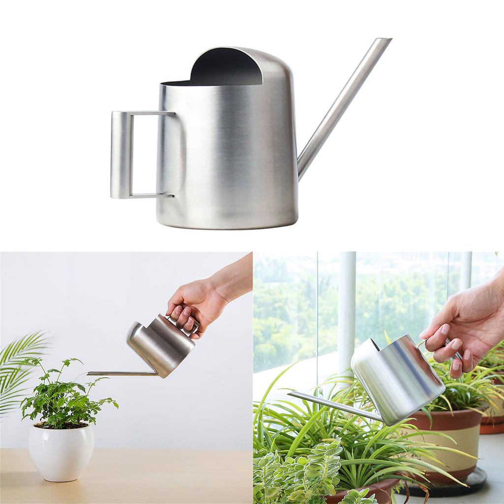 Mini Watering Can Stainless Steel Long Spout Sprinkler Garden Plant Flower Sprinkling Pots Gardening Tool for Succulents