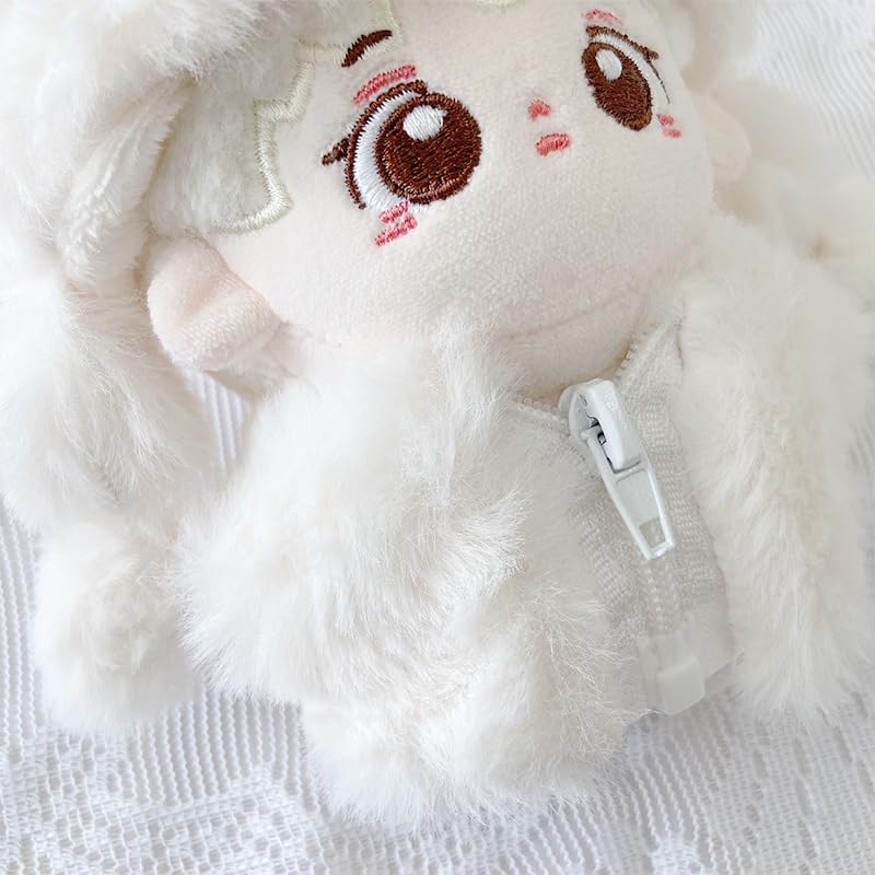 Fluffy Bear Costume for Plush Toys, 10cm, White, [Used]