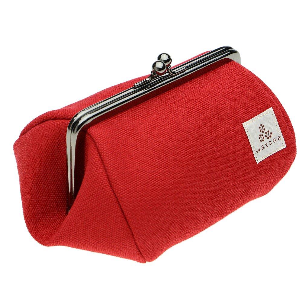 

Watna Canvas Cosmetic Medium Pouch, (Red)