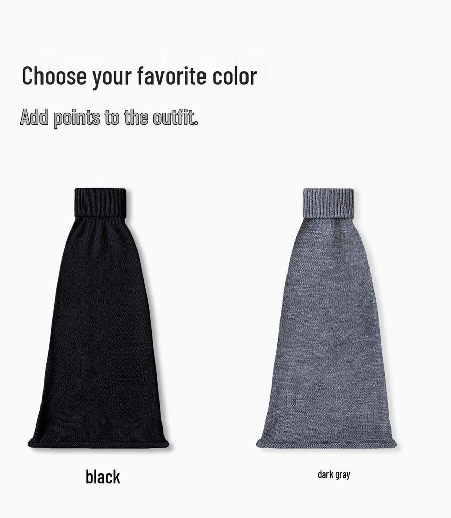 Solid Color Women's Ruffle Leg Warmers - Knitted, Versatile, Flared, Hot Girl Style Long Socks for Spring and Autumn.