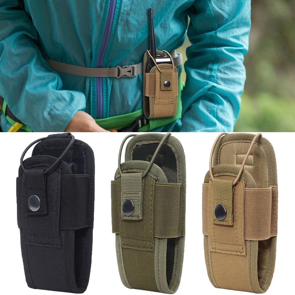 Wear-resistant Waist Bag Holder Pocket 1000D Interphone Holster Carry Bag Hunting Camping