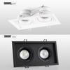 NVC LED COB Square Double-Head Grille Downlight
