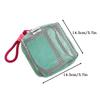 Dopaminfarbenes quadratisches Kosmetiktäschchen Mini-Make-up-Tasche Polyester Mehrfachfach-Organizer Knitterarm Reiseutensilien