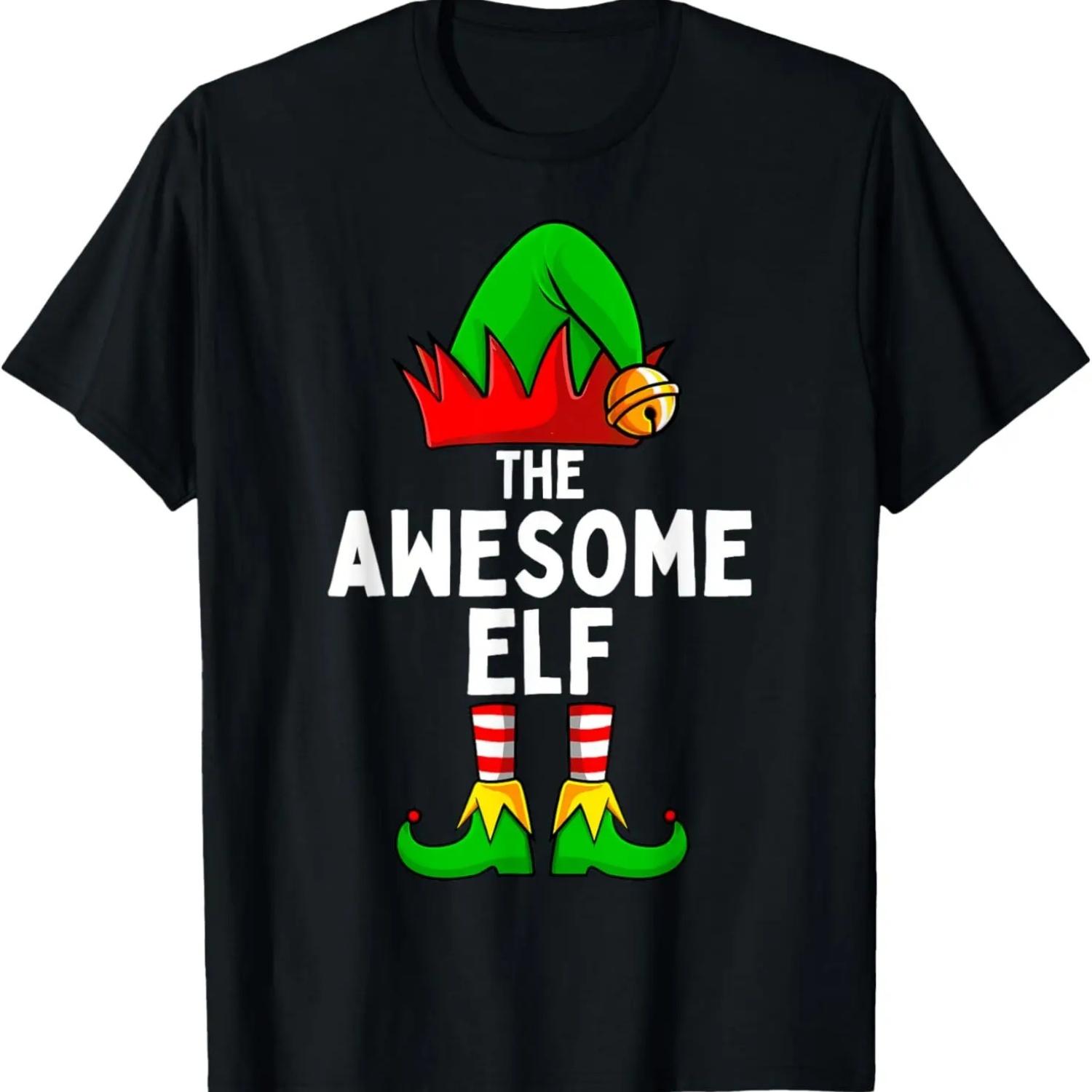 Awesome Elf Matching Family Christmas T-Shirt S